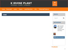 Tablet Screenshot of irvineplant.co.uk